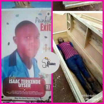 Young boy dies after taking photos in a coffin.