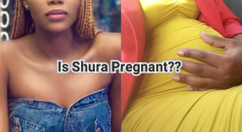 Hot gist:Shura Sparks Pregnancy rumours after posting a suggestive pregnant picture on her Whatsapp Status.