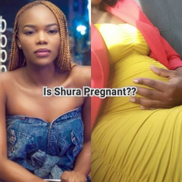 Hot gist:Shura Sparks Pregnancy rumours after posting a suggestive pregnant picture on her Whatsapp Status.