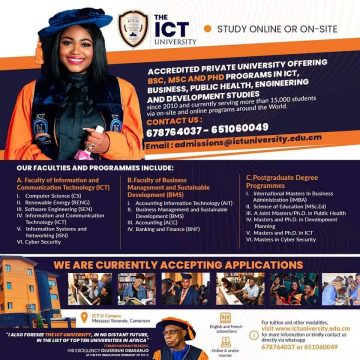 ICT University offering scholarships for summer intake, apply today.