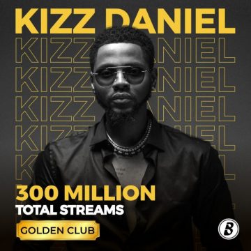 AMAZING Kizz Daniel becomes the most streamed artist on Boom Play, having 300m Streams